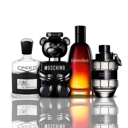 Zestaw 4 perfum | Creed Aventus + Fahrenheit + SpiceBomb + Toy Boy Moschino 100 ml